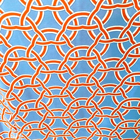 J. McLaughlin Catalina Cloth Sage Ruched Dress Long Sleeve Printed Preppy Office - Picture 5 of 8